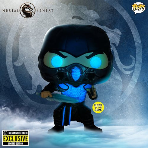 Sub Zero 1057 Funko Vinyl Figure Mortal Kombat Exclusive Glow